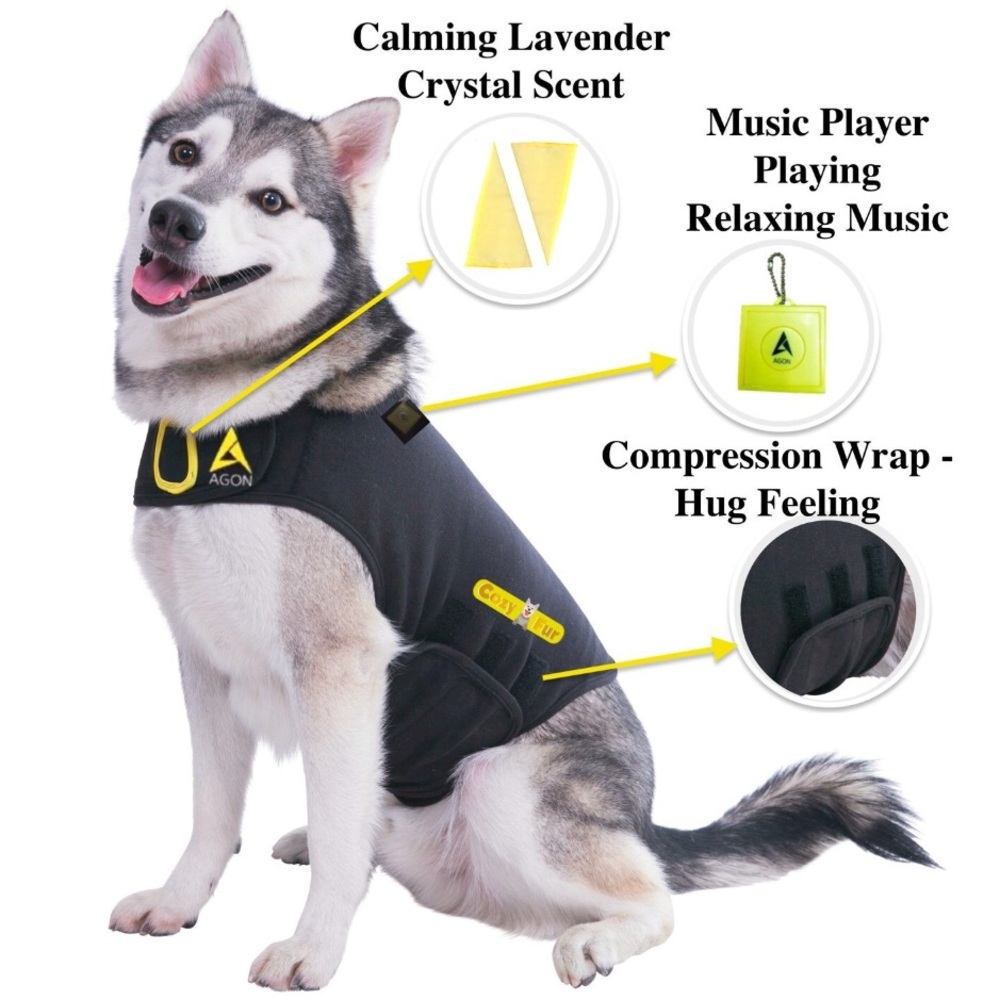 CozyFur Dog Anxiety Vest with Calming Music &Scent